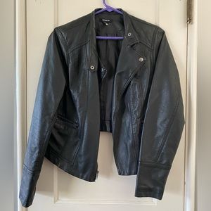 Torrid Black Faux Leather Moro Jacket Size 00